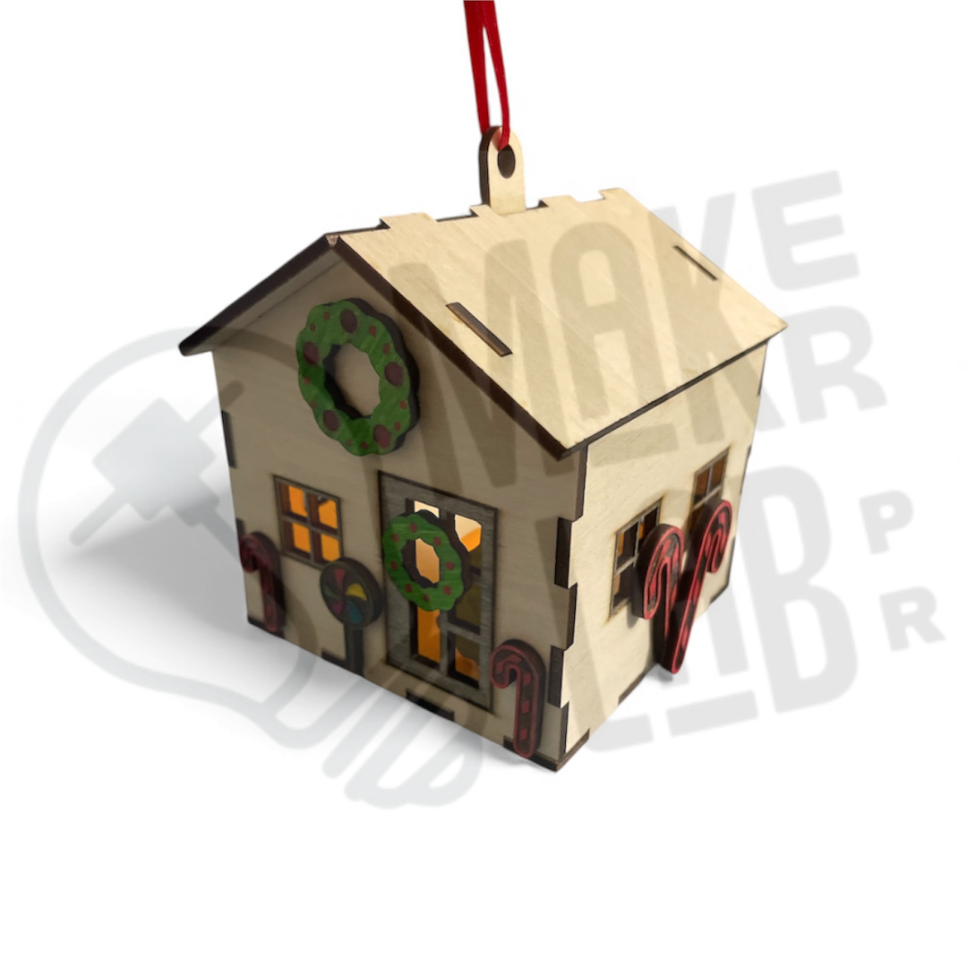 DIY Christmas House Ornament