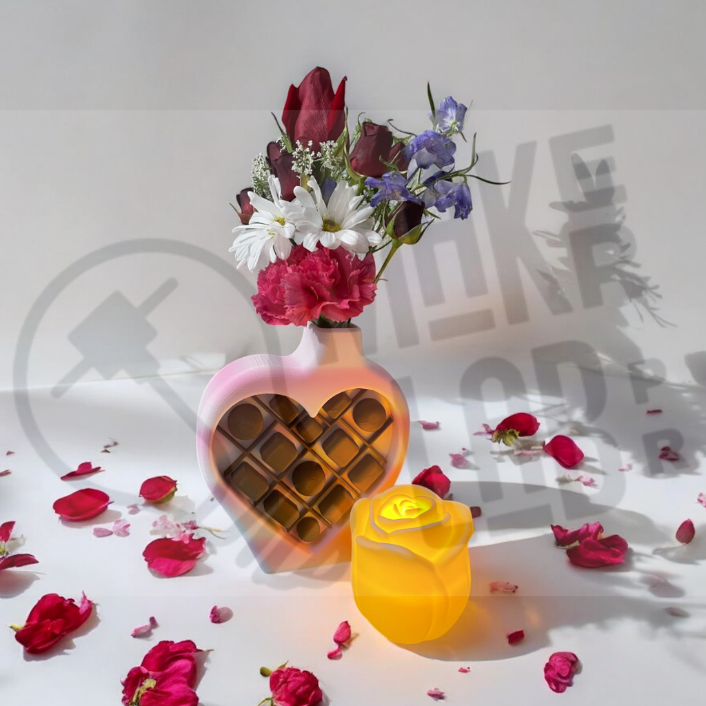 💕 Everlasting Love: Heart Vase Arrangement