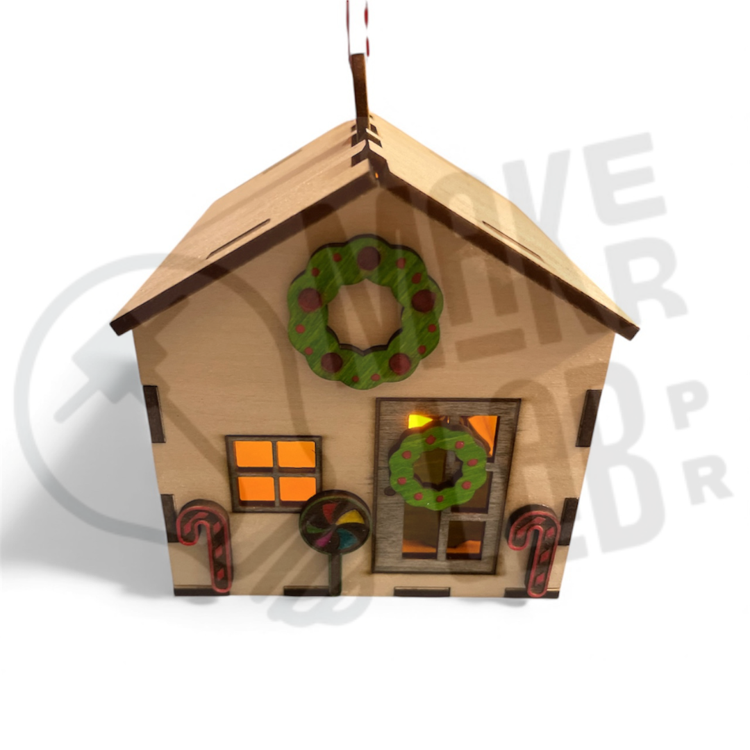 DIY Christmas House Ornament