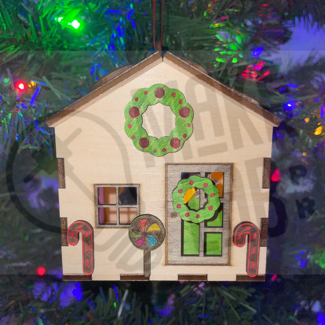DIY Christmas House Ornament