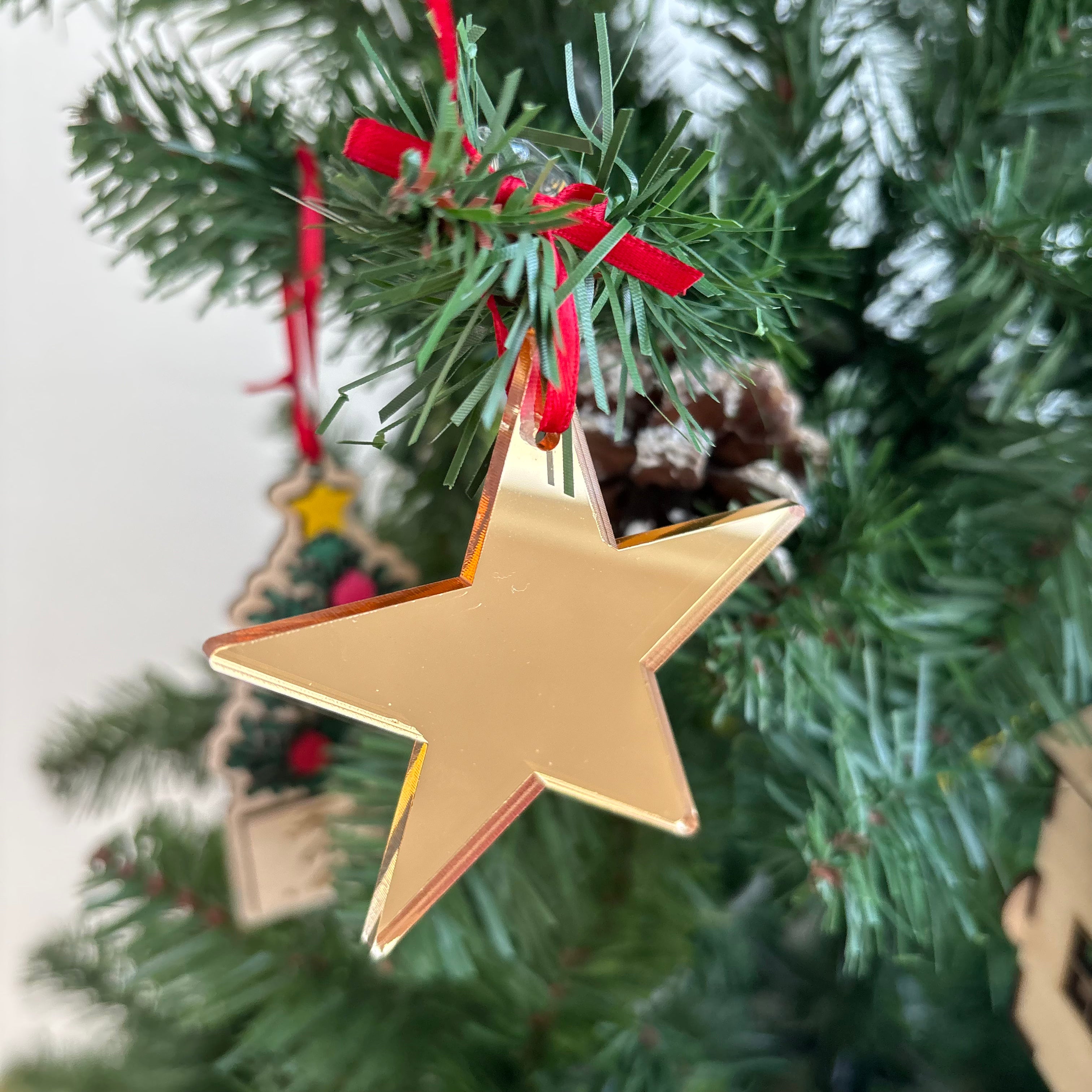 Custom Gold Star Ornament