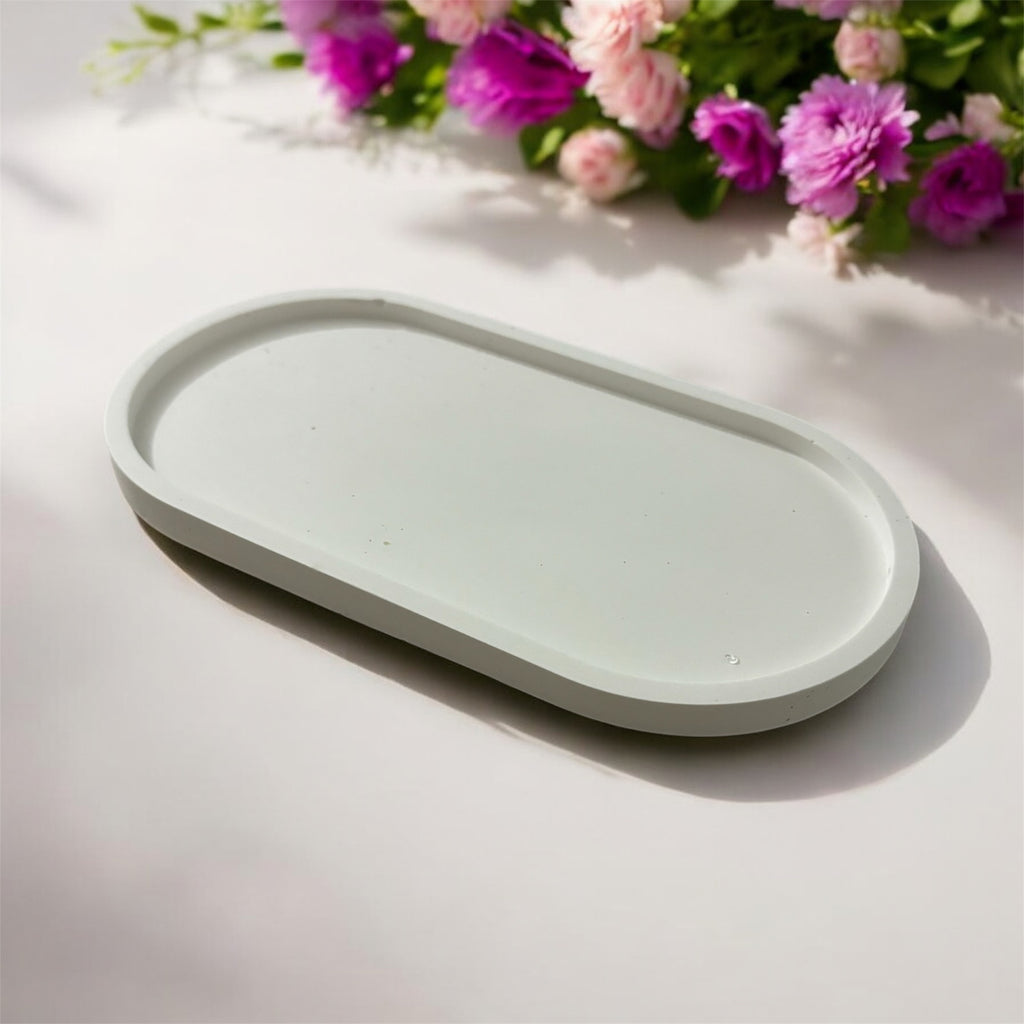 Oval White Tray