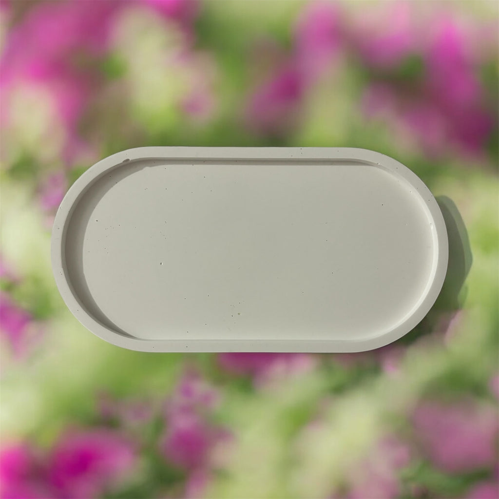 Oval White Tray